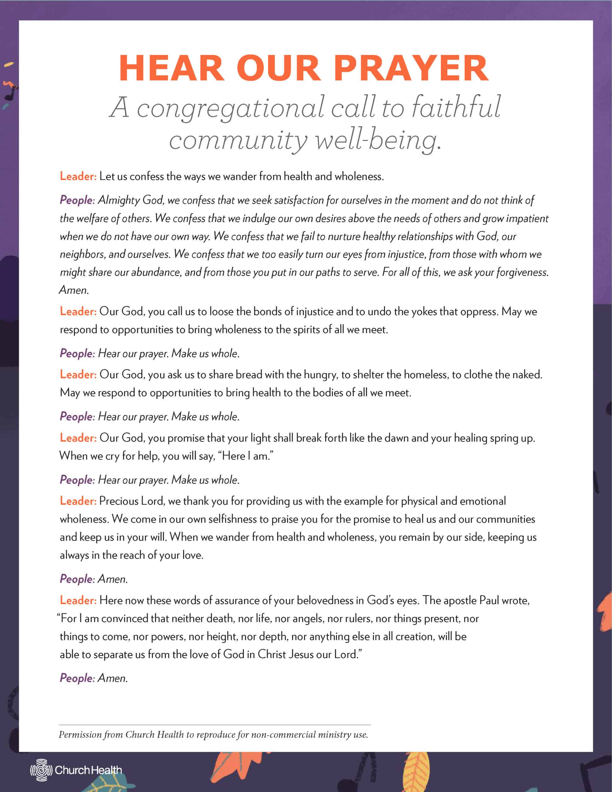 You are currently viewing Hear Our Prayer: A Congregational Call to Faithful Well-Being