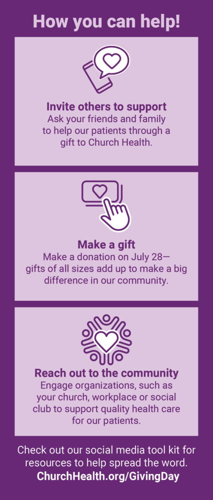 Giving Day - Social Tool Kit at Church Health Memphis